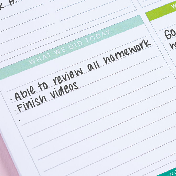 Substitute Teacher Notepad Erin Condren