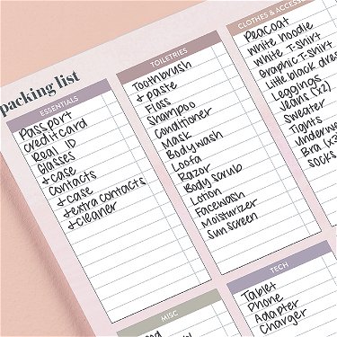 Packing List Notepad | Erin Condren