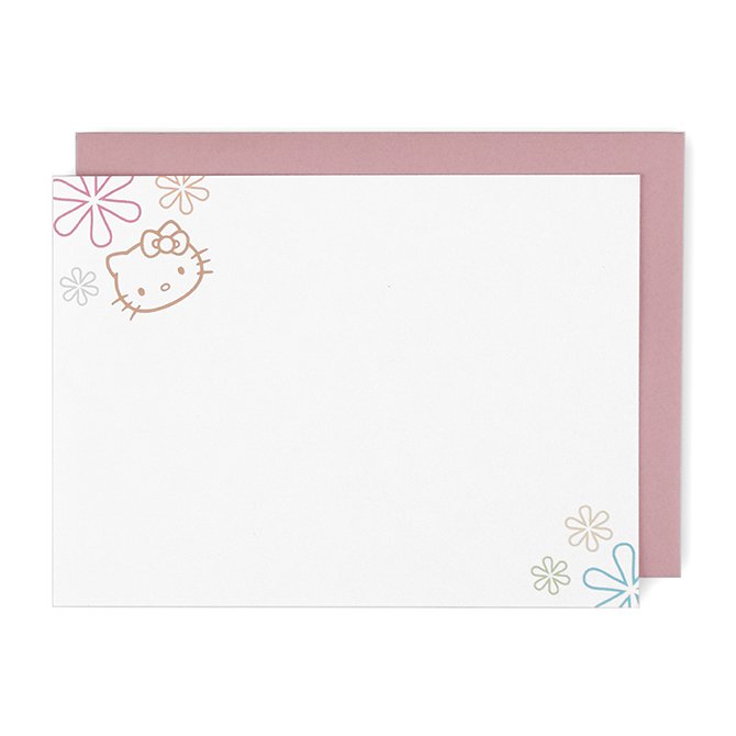 hello kitty metallic asterisks stationery set erin condren