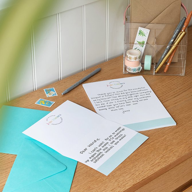 Colorblock Letterhead Notepad Set Erin Condren