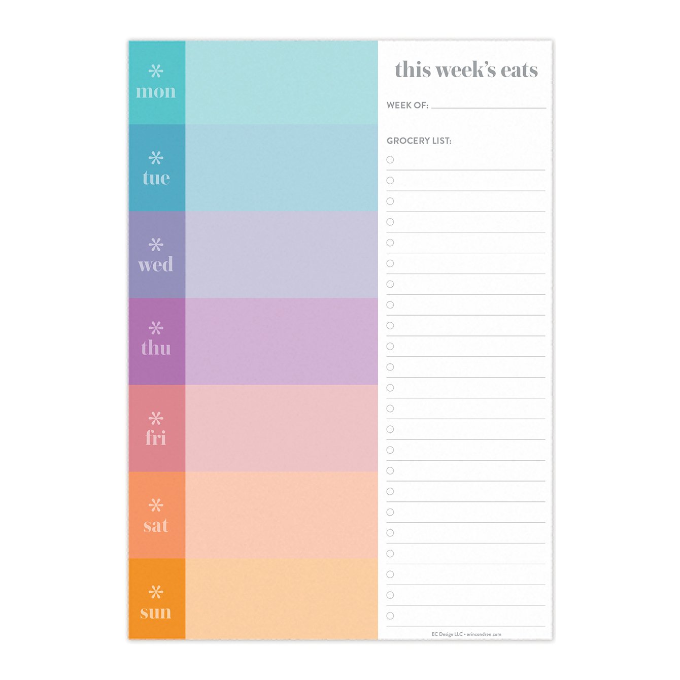 Custom Meal Planning Notepad | Erin Condren