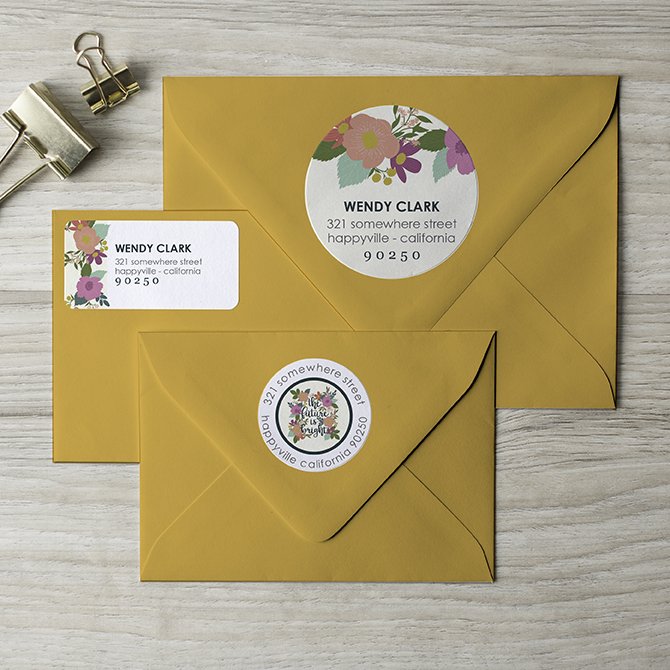 Bright Future Return Address Labels
