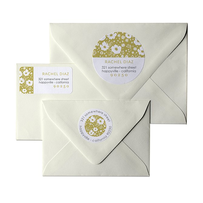 Vintage Florals Address Labels