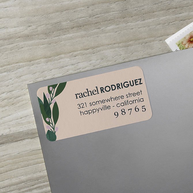 Eucalyptus Return Address Labels