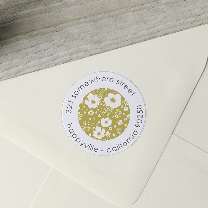 Vintage Florals Return Address Labels Erin Condren