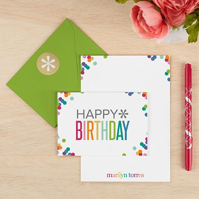 Happy Birthday | Personalized Stationery | Erin Condren