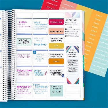 Custom Weekly Productivity Stickers by Erin Condren