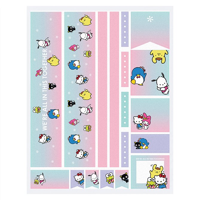 verdacht Telemacos terug Hello Kitty and Friends Together Sticker Sheet