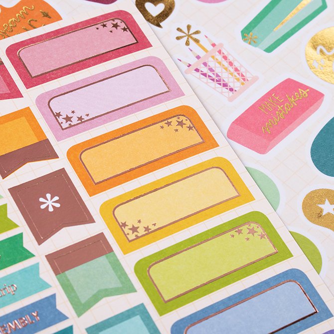 Erin Condren Designer Sticker Book - Too Cool for School, Edition 4 (694  Stickers) Decorative and Cute Stickers for Customizing Planners, Notebooks