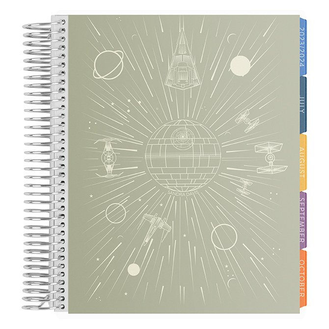 Star Wars painted grogu softbound notebook by Erin Condren