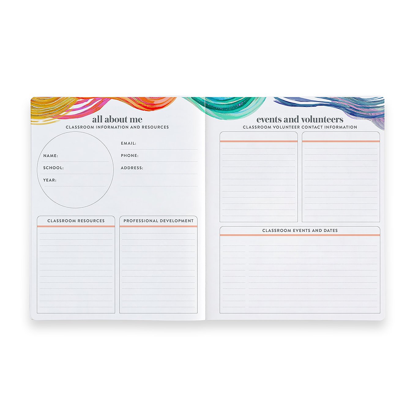 Fuchsia Softbound Teacher Lesson Planner Erin Condren