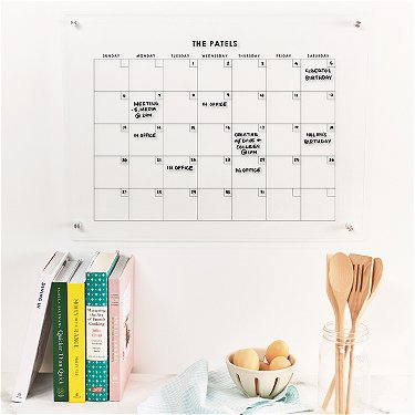 Stylized Neutral Acrylic Monthly Wall Calendar | Erin Condren