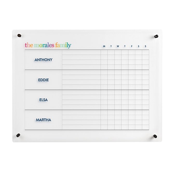 Acrylic Chore Chart Wall Calendar Erin Condren Acrylic Chore Chart Wall Calendar Erin Condren