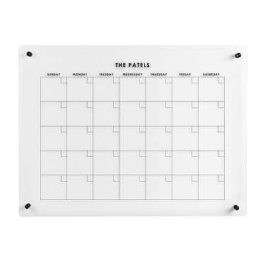 Stylized Neutral Acrylic Monthly Wall Calendar | Erin Condren