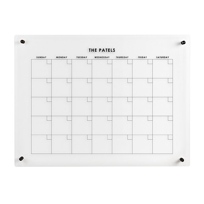 Stylized Neutral Acrylic Monthly Wall Calendar Erin Condren