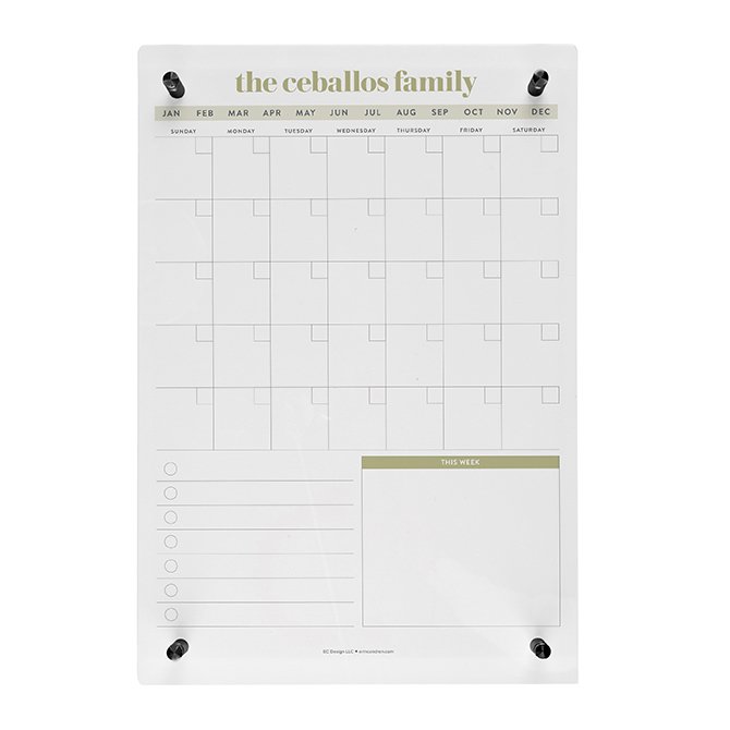 Medium Acrylic Monthly Wall Calendar Erin Condren Medium Acrylic Monthly Wall Calendar Erin Condren