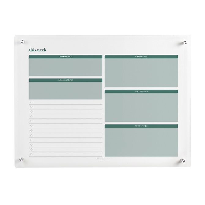 Acrylic Productivity Wall Calendar Erin Condren