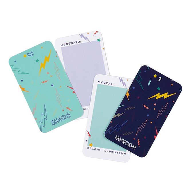 Kids Goal Setting Canvas Wall Organizer Cards Erin Condren