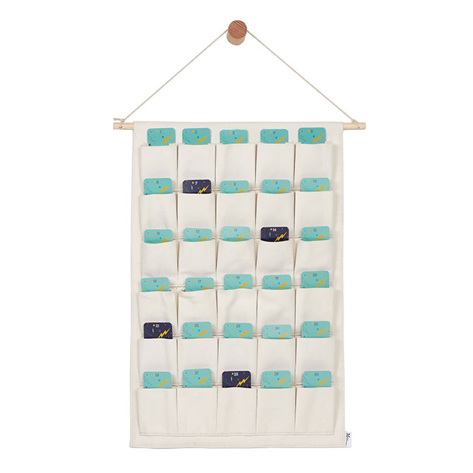Kids Goal Setting Canvas Wall Organizer Cards Erin Condren