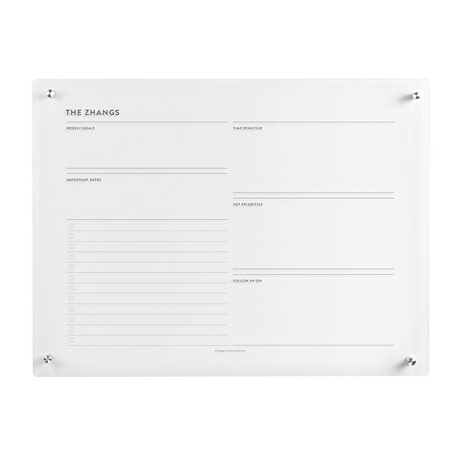 Focused Acrylic Productivity Wall Calendar Erin Condren