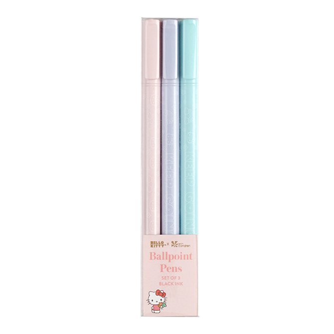 Hello Kitty Ballpoint Pens 3-Pack