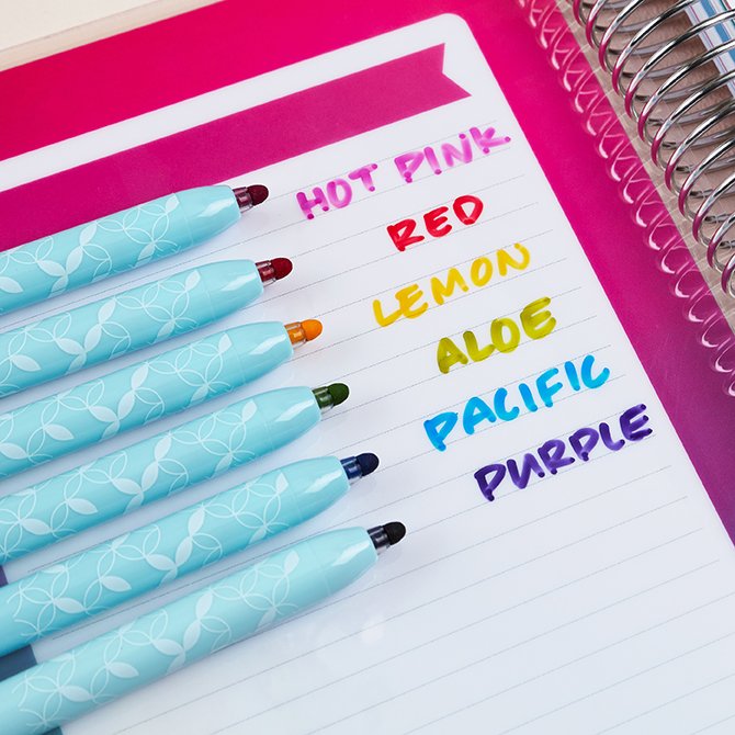 WRITECH Retractable Dry Erase Markers: Fine Point Clickable Black Colored Ink Marker Low Odor Erasable Thin Tip Refillable Whiteboard Marker Pen Set 12ct No Bleed Smear