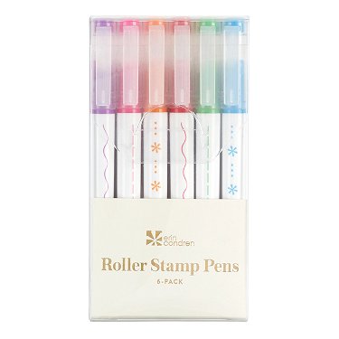 Colorful Roller Stamps 6-Pack