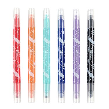 Customized Multicolor Pen. 0.5mm Retractable Ballpoint Pen. 6
