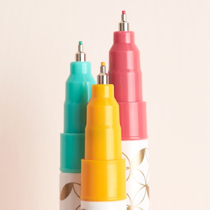 Fine Tip Wet Erase Marker - USA Made - 4 Pack - Brilliant Promos
