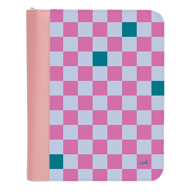 Checkered Premium Zip Folio | Erin Condren