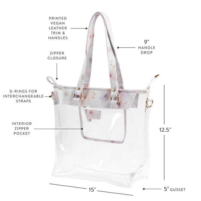 thumbnail image 2 of All Ohio Shop Hop 2023 Clear Zippered Bag With Handles 2 of 13