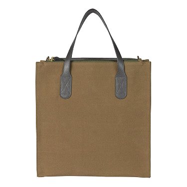 Olive Canvas Crossbody Tote