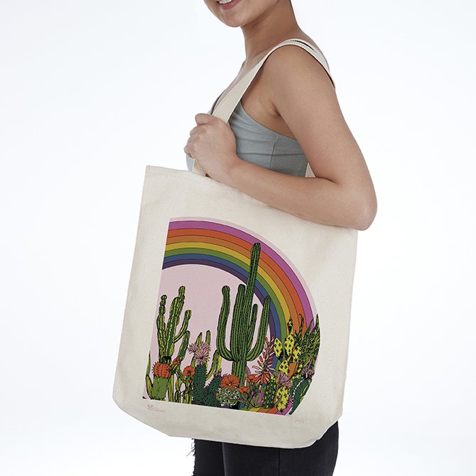 Tote best sale bag cactus