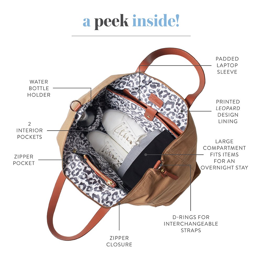 Camel Large Weekender Bag Erin Condren