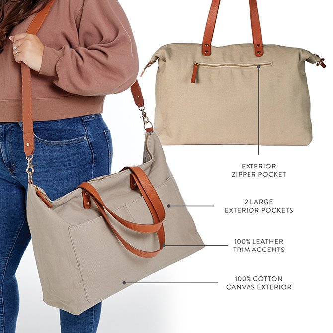 SC Cotton, Bags, Sc Cotton Canvas And Leather Messenger Bag Excellent  Condition