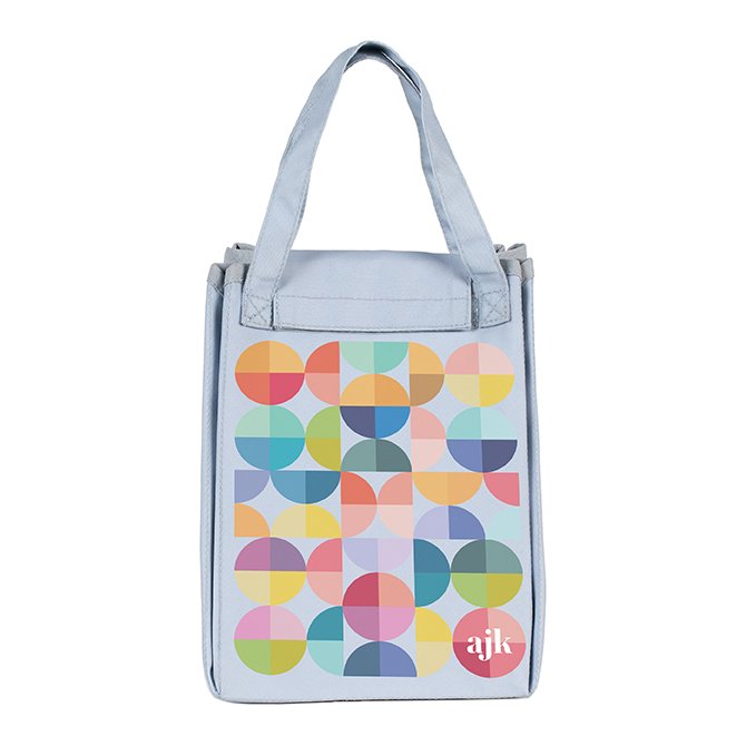 Abstract Circles Custom Insulated Lunch Tote