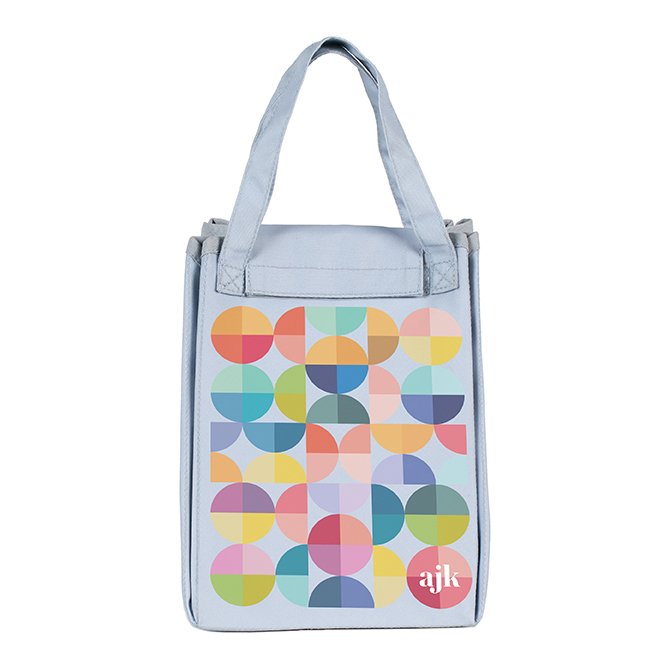 Abstract Circles Custom Insulated Lunch Tote Erin Condren