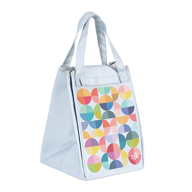Abstract Circles Custom Insulated Lunch Tote