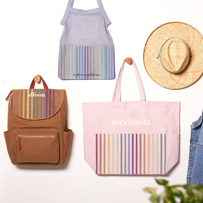 New! Erin Condren “on the go” collection, Tote bags, clear totes