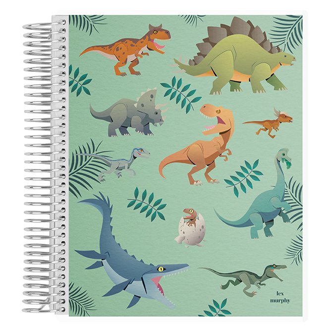 Kids Dinosaur Notebooks Notepads Party Favour Bag 3 Mixed Designs 