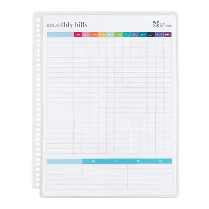 Snap-In Monthly Bill Tracker Dashboard