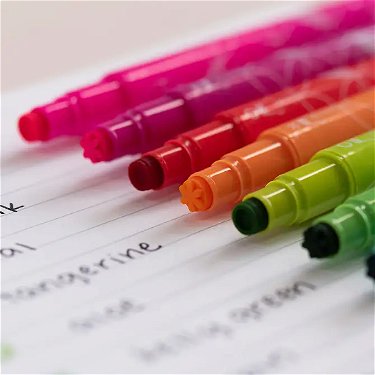 Colorful Dual-Tip List Markers™ 12-Pack