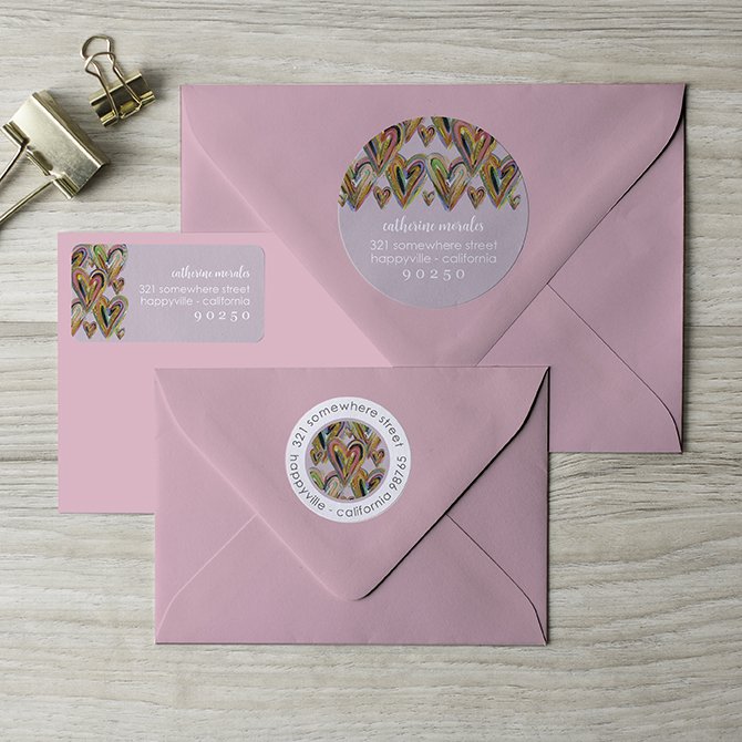 EttaVee Layers of Love Return Address Labels Erin Condren