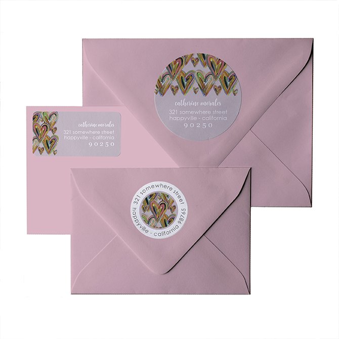 EttaVee Layers of Love Return Address Labels Erin Condren