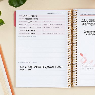Reading Log Journal For Adults