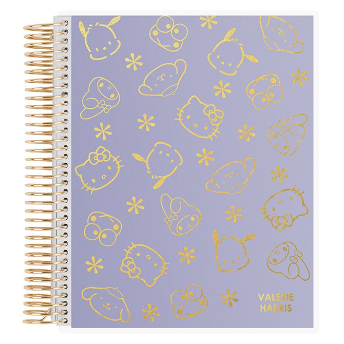 Sanrio Hello Kitty Spiral Notebook Dots Bows 