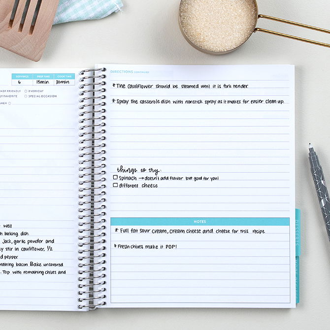 Recipe Notebook | Erin Condren