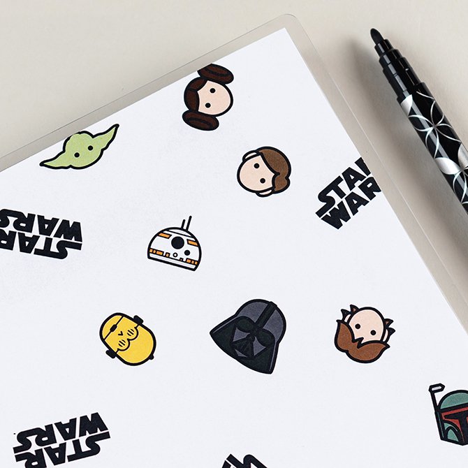 Printable Notebook Pages Star Wars