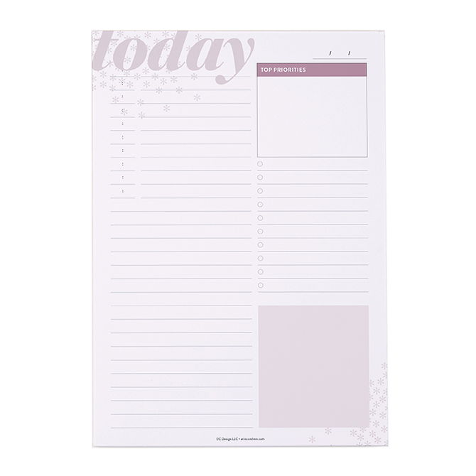 Hourly and Daily Productivity Notepad