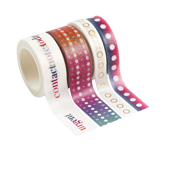 Perforated Date Cover Washi Tape - Spring Collection - 15mm Double Day –  Rose Colored Daze